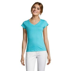 SOLS Womens/Ladies Moon V Neck / Atoll Blue